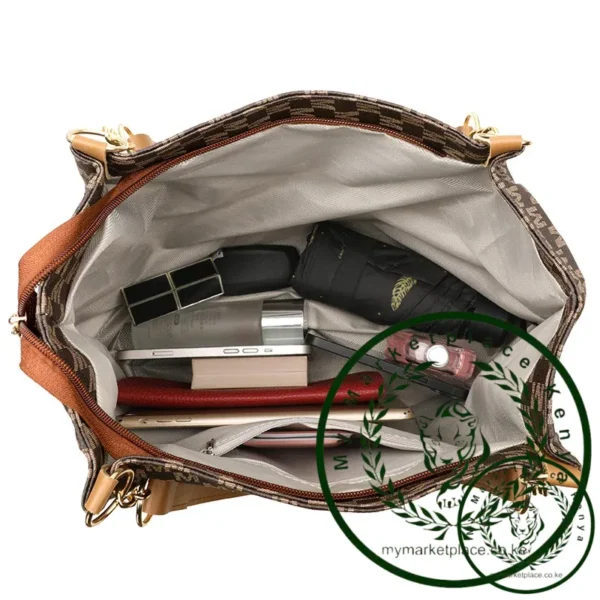 Woman shoulder bag Large capacity Handbag for Women 2025 Crossbody bag pattern PU Portable bucket bag ladies messenger bags - Image 4