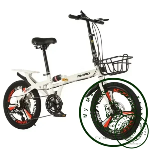 20 Inch Adult Folding Bicycle Small Home Mobility Bicycle Children Variable Speed Bicycle - Image 2