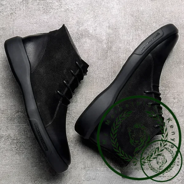 Genuine Leather Men Boots Retro Motorcycle Boots for Men Chelsea Boots Warm Men Ankle Boots Working Casual Boot Zapatos Hombre - Image 2