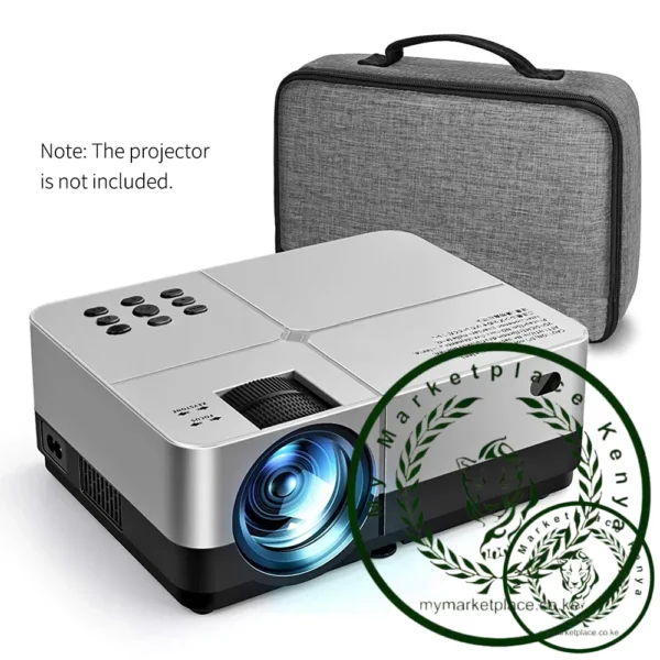 Portable Grey Projector Storage Bag Case Universal Carrying Bag Travel Storage Organizer for Projectors and Accessories