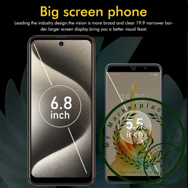Global Version I16 Pro Max Smartphone Android,6.8'',12GB RAM 512GB ROM,Dual SIM,Mobile phones,Google Play Store,24+48MP,6800mAh - Image 6