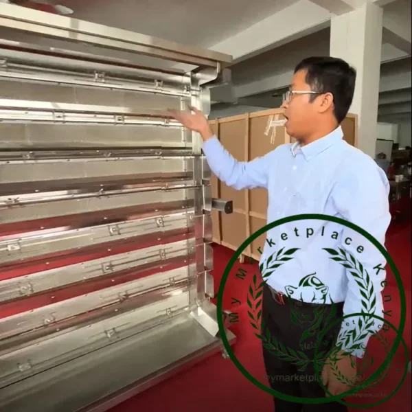 best price vertical double door gas 2 to 8 rods commercial roasted chicken rotisseries machine chicken rotisserie oven - Image 2