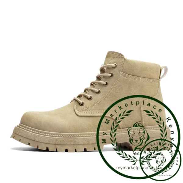 Men's Vintage Suede Ankle Boots Autumn Combat Boots Fashion Lace Up Winter Outdoor Warm Leisure Shoes Lace Up Botas - Image 6