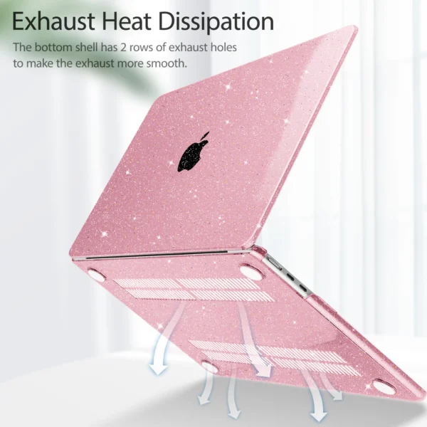 Glitter crystal case for MacBook 2025 M4 A3240 A3241 M3 A3113 A3114 M2 A2681 A2941 Air13 15 Pro14 16 M4 M3 M2 Pro13 A2338 A2289 - Image 3