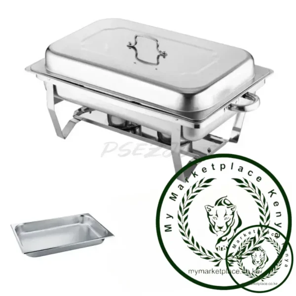 Silver Stainless Steel Buffet Stove Alcohol Heating Hotel Restaurant Banquet Insulated Hot Pot Multi-purpose Serving Plate - Image 4