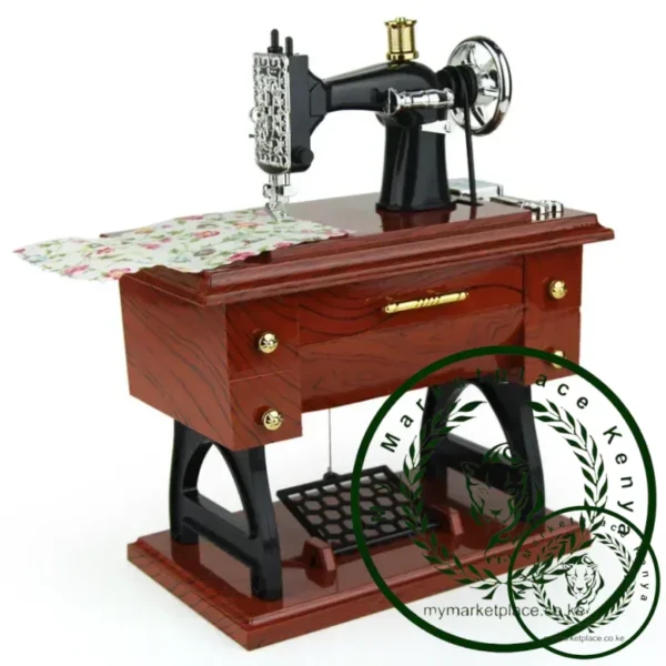 Portable Sewing Machine Sky City Retro Sewing Machine Gift Music Box 1pc