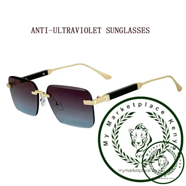 New 2024 Square Sunglasses Women Trendy Vintage Designer Rimless Sunglasses For Men Vacation Fashion Glasses Lentes De Sol Mujer - Image 4