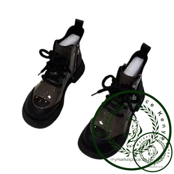 2024 Winter New Women's Boots British Style Fashion Cotton Shoes with Thick Sole and Thick Short Boots Cotton Boots Women Shoes - Image 5