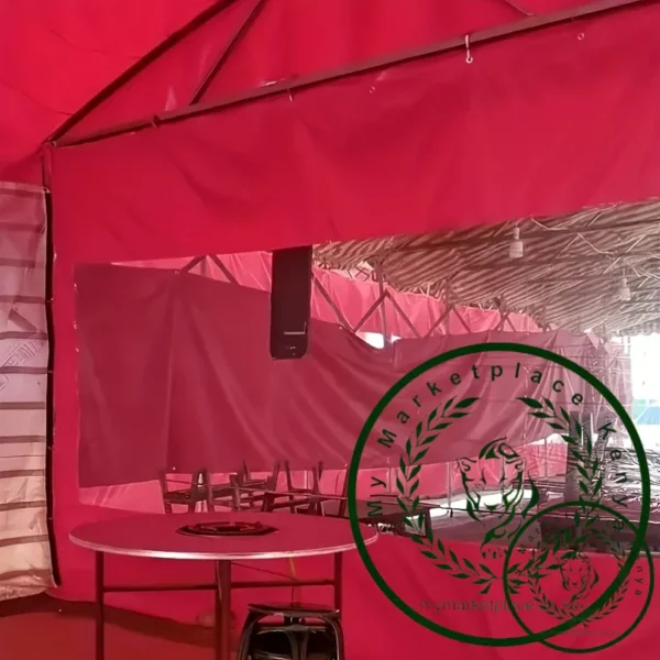 1 Piece Foldable Waterproof Transparent Awning Cover (Inner Frame Not Included), Great for Picnics and Socializing! - Image 4