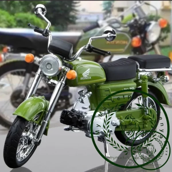 1:12 Honda JH-70 KX450 Alloy Motorcycle Diecast Model Car Toys Front Wheel Steering Rubber Tire Miniature Motorbike for Boy Gift - Image 6