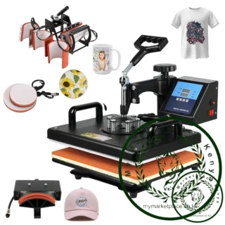 Cheap 30*38CM 8 in 1 Combo Heat press Machine Sublimation Printer 2D Heat Transfer Machine for Cap Mug Plate Tshirts CE Approved