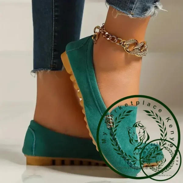 Women Casual Shoes 2024 New Spring and Autumn Flat Loafers Shoes Women Fashion Non-slip Soft Denim Flat Shoes Zapatos De Mujer - Image 2