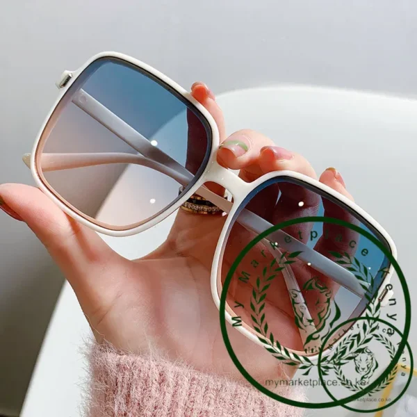 New Oversized Rectangle Sunglasses Women's Fashion Square Sun Glasses Men's Classic Vintage Eyewear UV400 Oculos De Sol