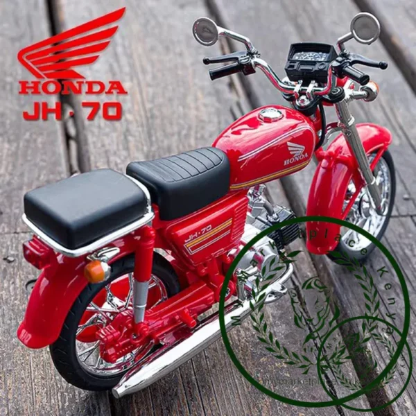 1:12 Honda JH-70 KX450 Alloy Motorcycle Diecast Model Car Toys Front Wheel Steering Rubber Tire Miniature Motorbike for Boy Gift