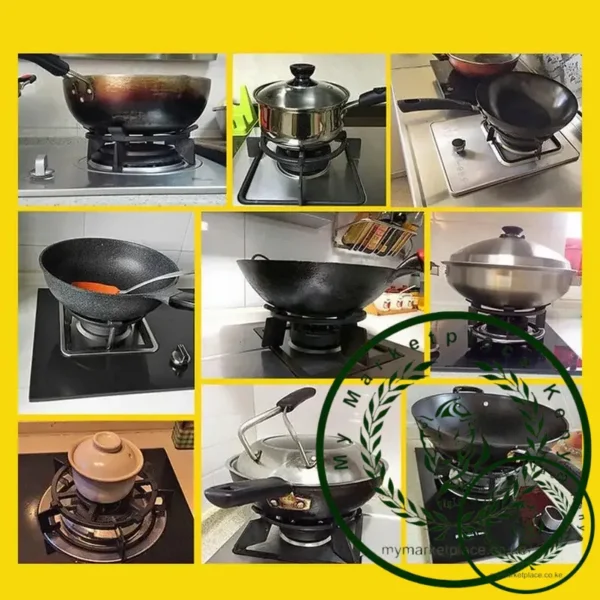 Wok Ring For Electric Stove Cast Iron Wok Pan Holder Four Claws Milk Pot Holder For Kitchens Restaurants Cookware Accessories - Image 5