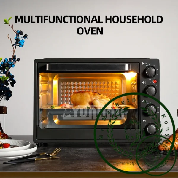 40L Electric Oven Multifunctional Large Capacity Electric Oven Household Four Layer Electric Oven Breakfast Machine - Image 4