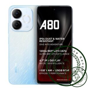 Itel A80, 6.7", 3GB RAM + 128GB (Dual SIM), 5000mAh, Blue (1 YR WRTY)
