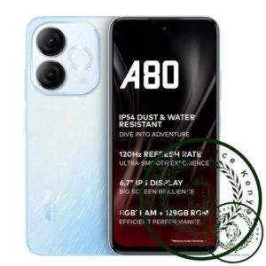 Itel A80, 6.7", 3GB RAM + 128GB (Dual SIM), 5000mAh, Blue (1 YR WRTY)