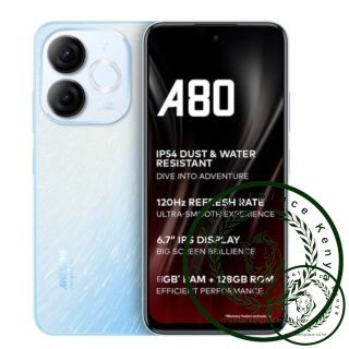 Itel A80, 6.7", 3GB RAM + 128GB (Dual SIM), 5000mAh, Blue (1 YR WRTY)