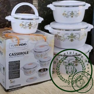 Casserole 4pcs Of Hotpots Hot Pot Serving Dishes Serveware Set 1000 2000 4000 And 6000ML