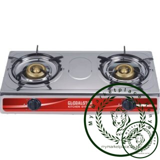 Globalstar Stainless Steel Double Burner Gas Stove