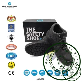 Bata Original Bata Safety Shoes High Cut Lace Up Black Bata Industrials 988-8001 Drury Safety Boots