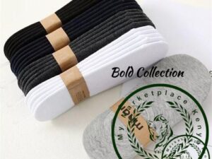 1Pair Finest Cotton Freesize Unisex Plain Invisible Socks