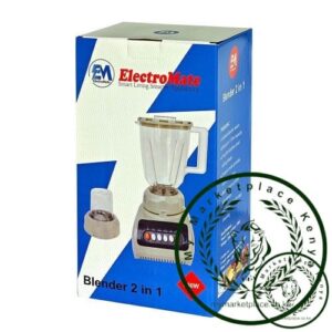 Em Blender 2 In 1 Grinding Machine With Durable Motor 1.5L, White BD01 (1YR WRTY)