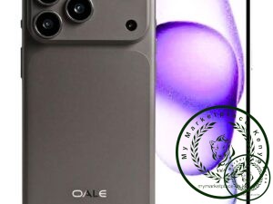 Oale 17 Pro Max 4G - 6.85", 128GB + 8GB RAM, 20MP, 5750mAh (DUAL SIM), Black +Earphones, Glass Protector, Cover)