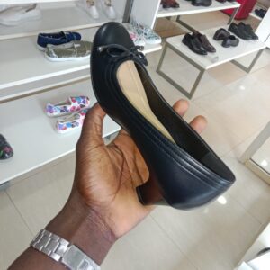 Bata black official medium heel ladies shoe