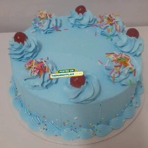 Sweet Vanilla Cake – Blue