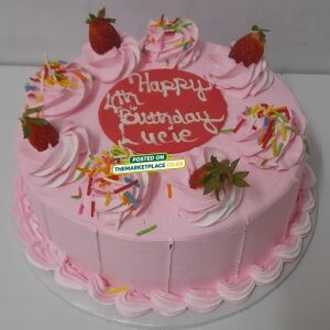 Sweet Vanilla Cake – Pink