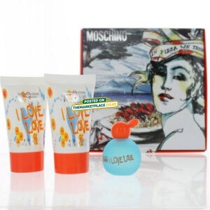 Moschino I love love cheap and chic EDT W 3-Piece Mini Set With Mini perfume & SG & BL