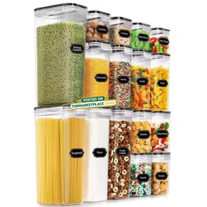 16-Piece Airtight Food & Pantry Storage Containers Set