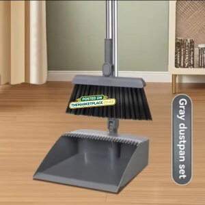 2-in-1 Handheld Broom & Dustpan Combo Set – Grey