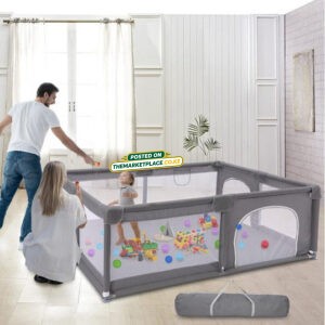 Large Baby Playpen with Anti-Collision Foam