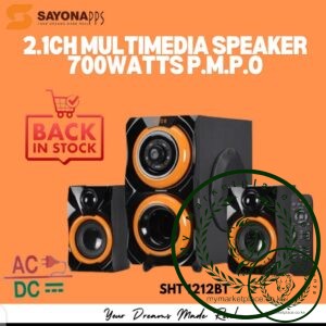 Sayona 2.1 Channel Subwoofer , 7000W P.M.P.O. AC/ DC SHT 1212 BT